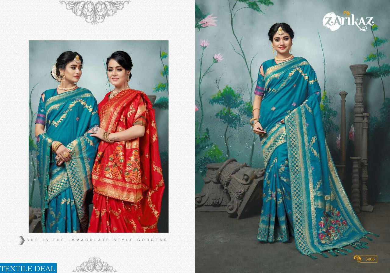Zarikaz pihu Vol-3 Wholesale Banarasi Silk Ethnic Sarees