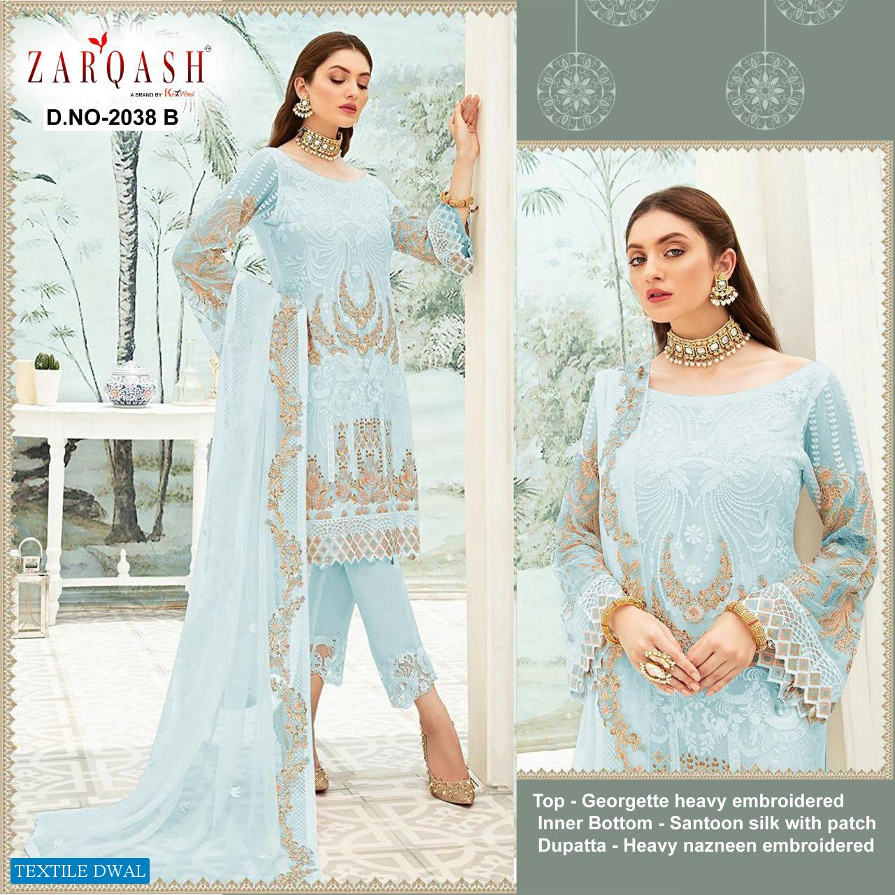 Zarqash Noor DN 2038 Wholesale Pakistani Concept Dress