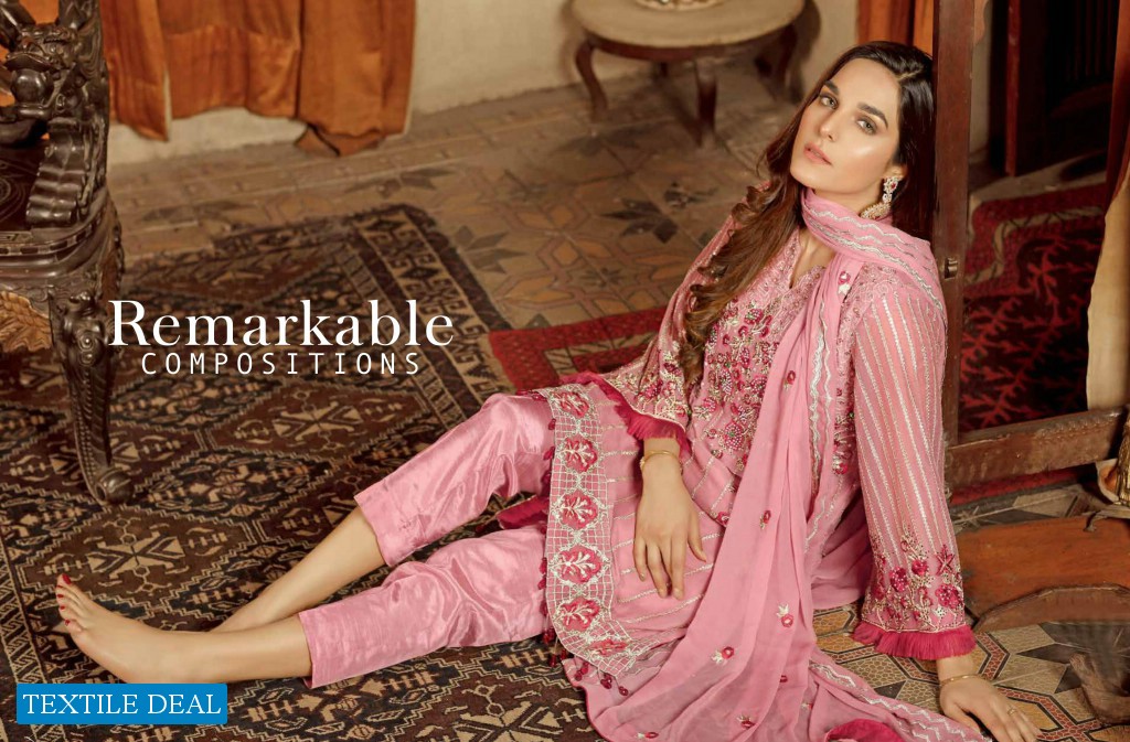 Zebaish Angan Luxury Embroidered Chiffon Wholesale Pakistani Concept Dress