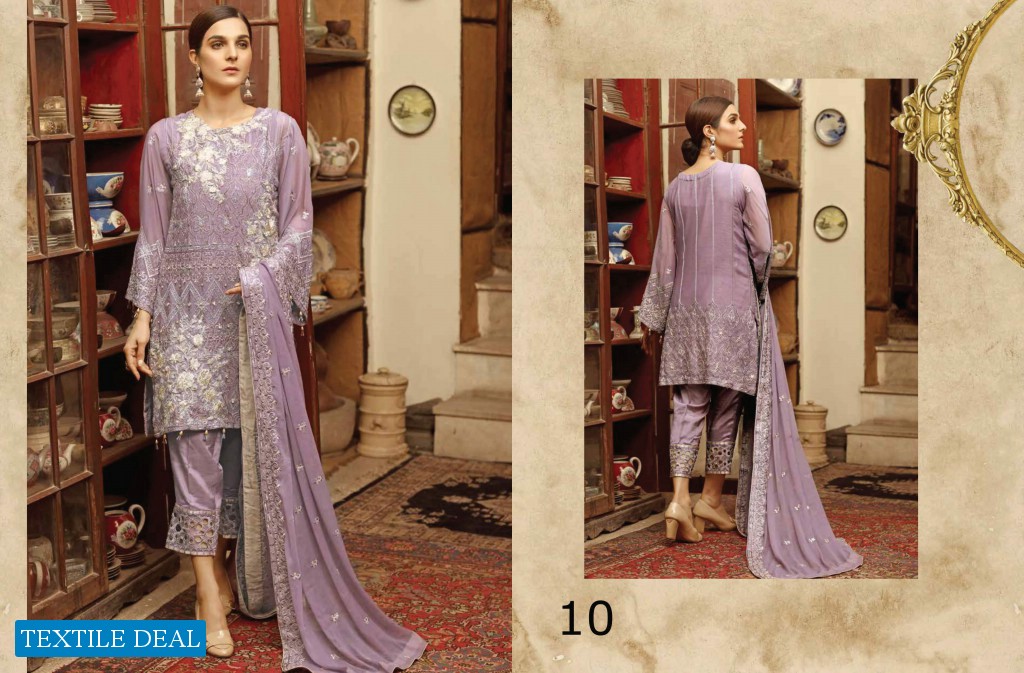 Zebaish Angan Luxury Embroidered Chiffon Wholesale Pakistani Concept Dress