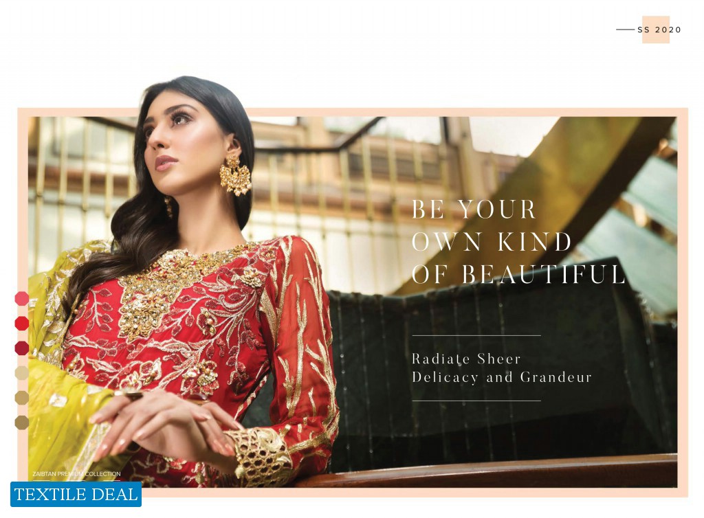 Zebtan Luxury Chiffon Embroidered Chiffon Vol-4 Wholesale Pakistani Branded Suits