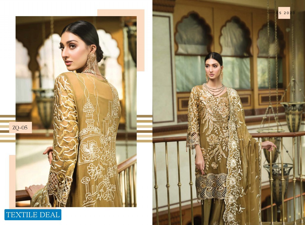 Zebtan Luxury Chiffon Embroidered Chiffon Vol-4 Wholesale Pakistani Branded Suits