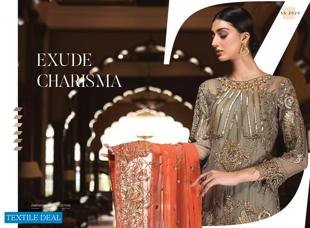 Zebtan Luxury Chiffon Embroidered Chiffon Vol-4 Wholesale Pakistani Branded Suits