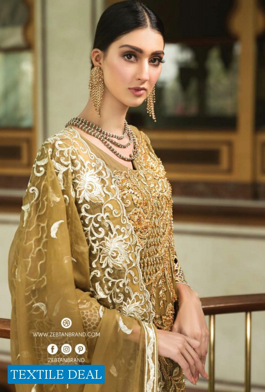 Zebtan Luxury Chiffon Embroidered Chiffon Vol-4 Wholesale Pakistani Branded Suits
