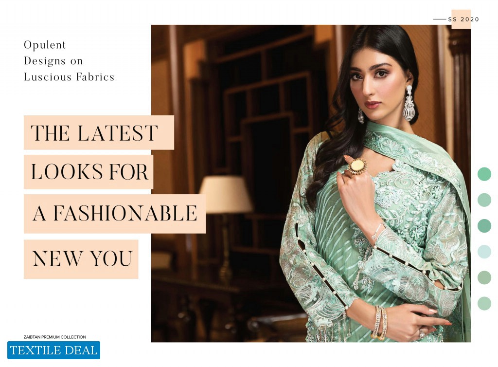 Zebtan Luxury Chiffon Embroidered Chiffon Vol-4 Wholesale Pakistani Branded Suits