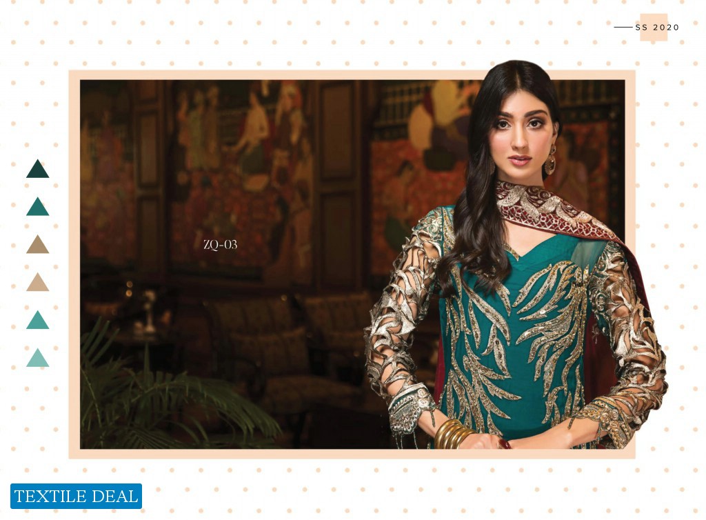 Zebtan Luxury Chiffon Embroidered Chiffon Vol-4 Wholesale Pakistani Branded Suits