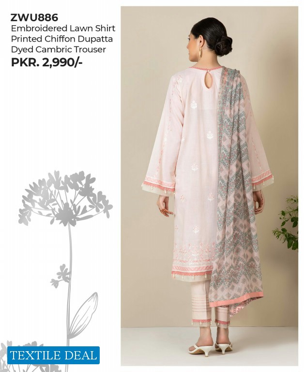 Zellbury Lawn 2021 Embroidered Collection Wholesaler India