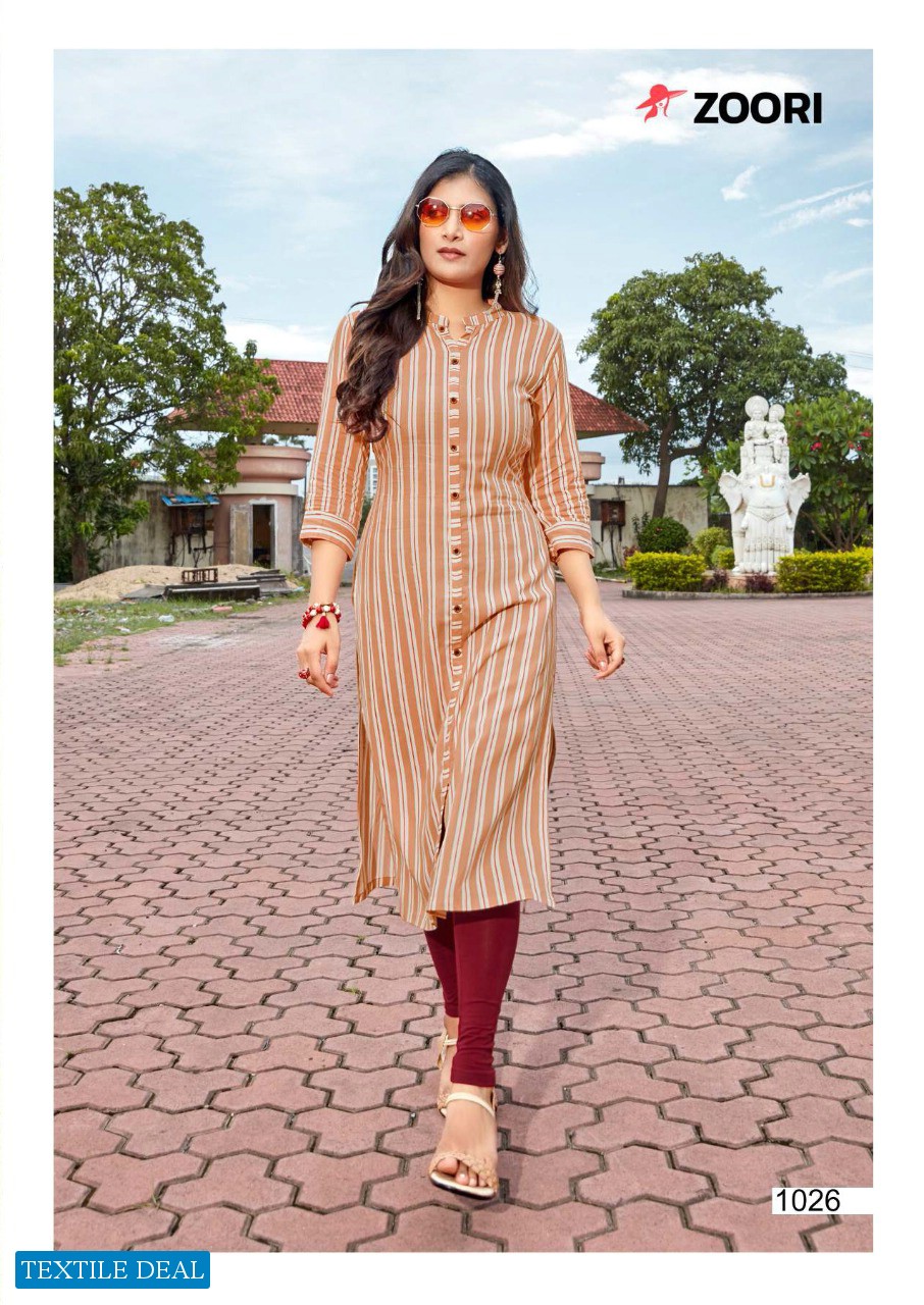 Zoori Akshara Vol-3 Wholesale Reyon Kurti Long Kurtis