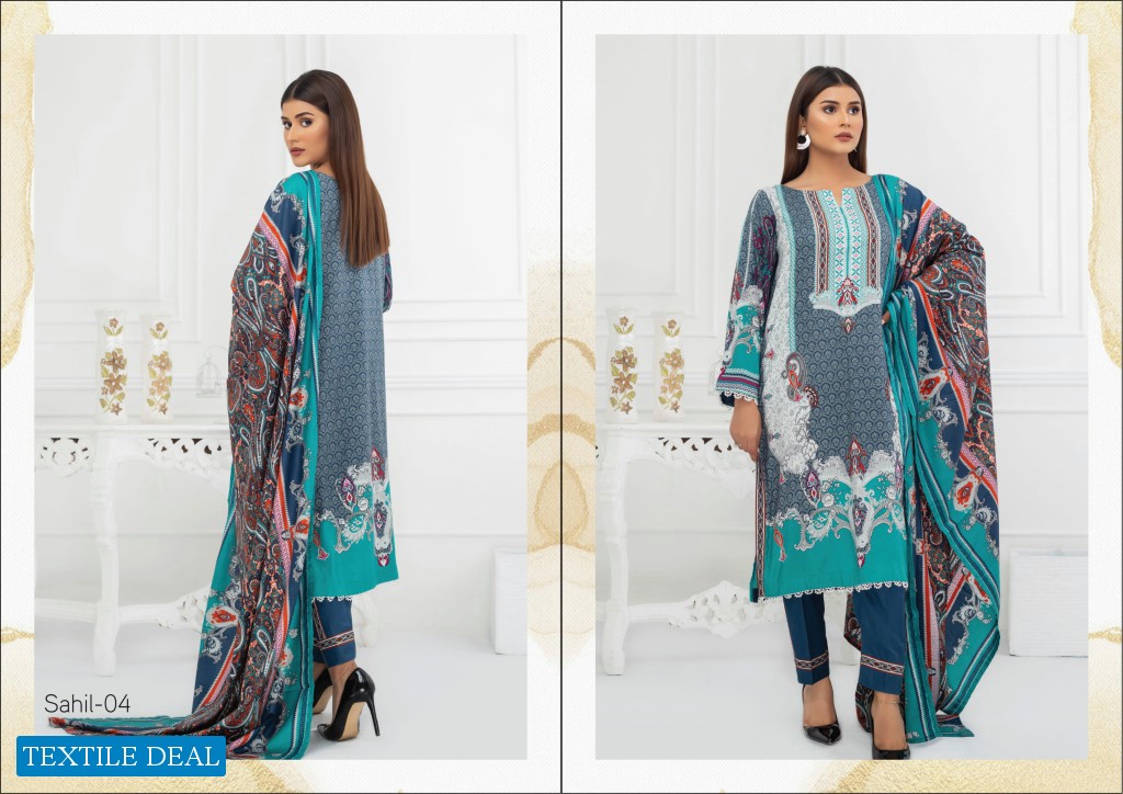 Zs Sahil Linen Vol-2 Wholesale Linen Pakistani Dress