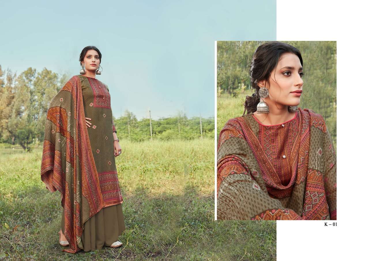 Zulfat Winter Fantasy Vol-4 Wholesale Pashmina Dress Material