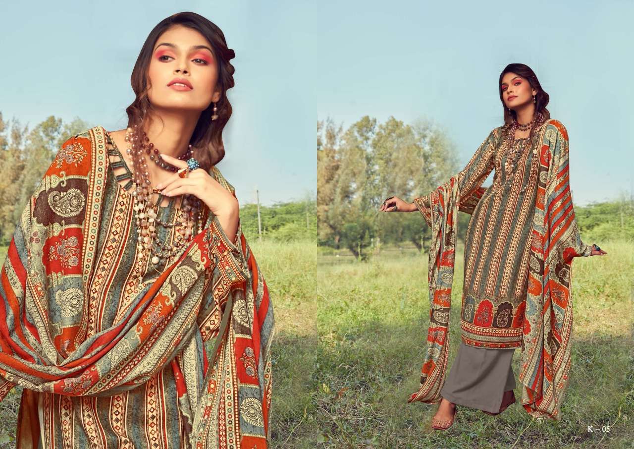 Zulfat Winter Fantasy Vol-4 Wholesale Pashmina Dress Material