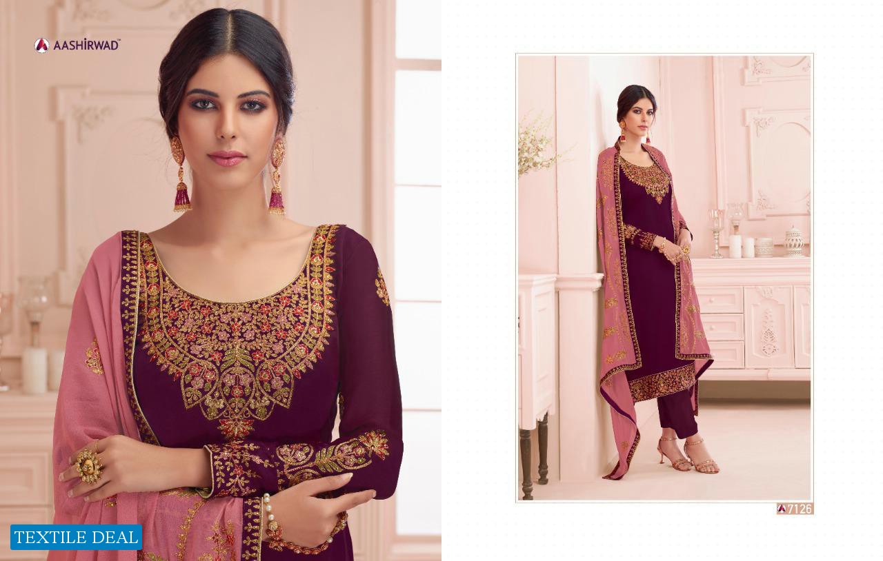 aashirwad Nirva Wholesale Festive Straight Salwar Kameez