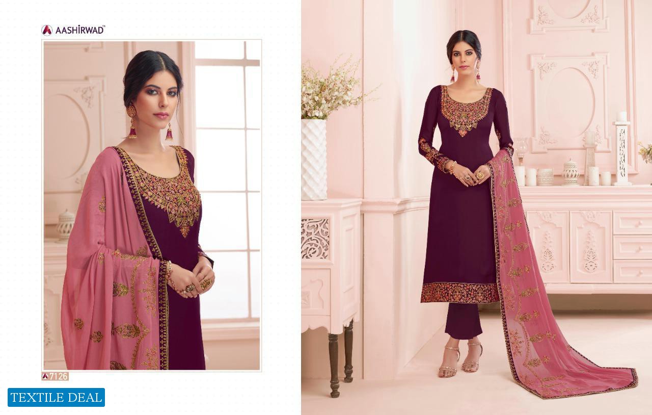 aashirwad Nirva Wholesale Festive Straight Salwar Kameez