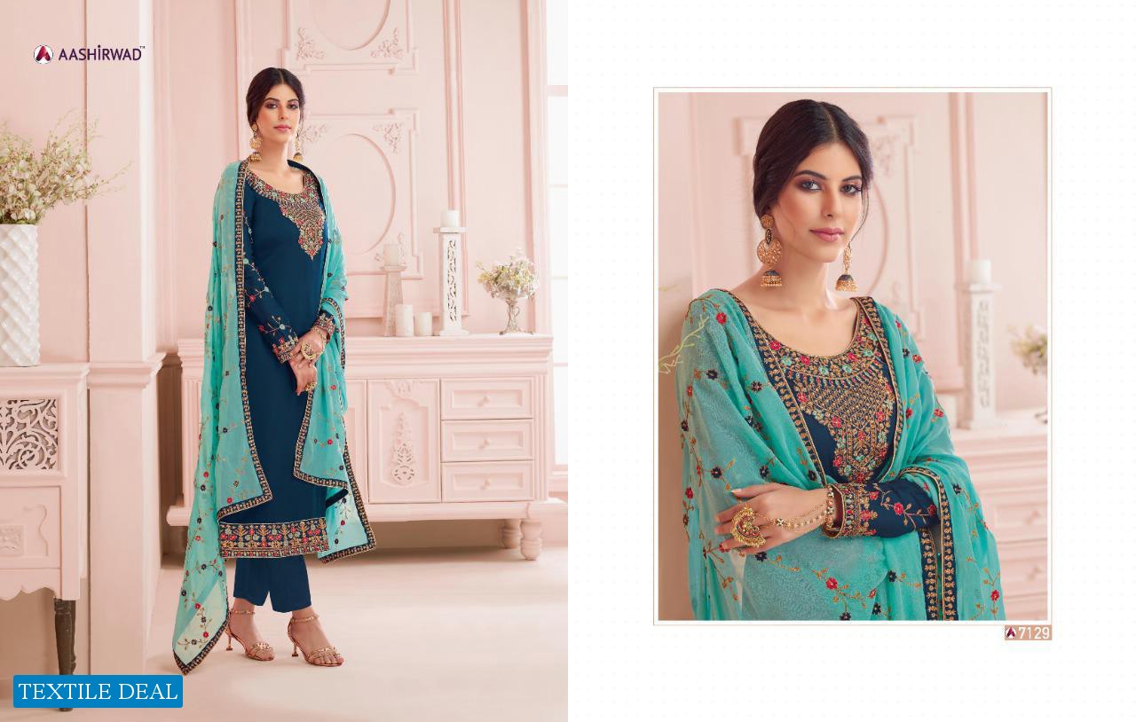 aashirwad Nirva Wholesale Festive Straight Salwar Kameez