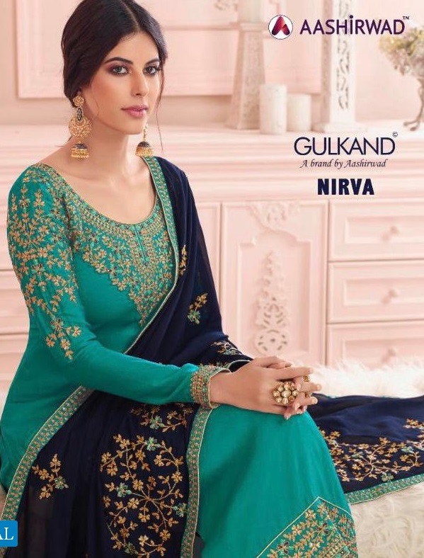 aashirwad Nirva Wholesale Festive Straight Salwar Kameez