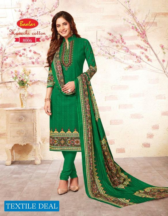baalar karachi Cotton Vol-8 Wholesaler of Dress material