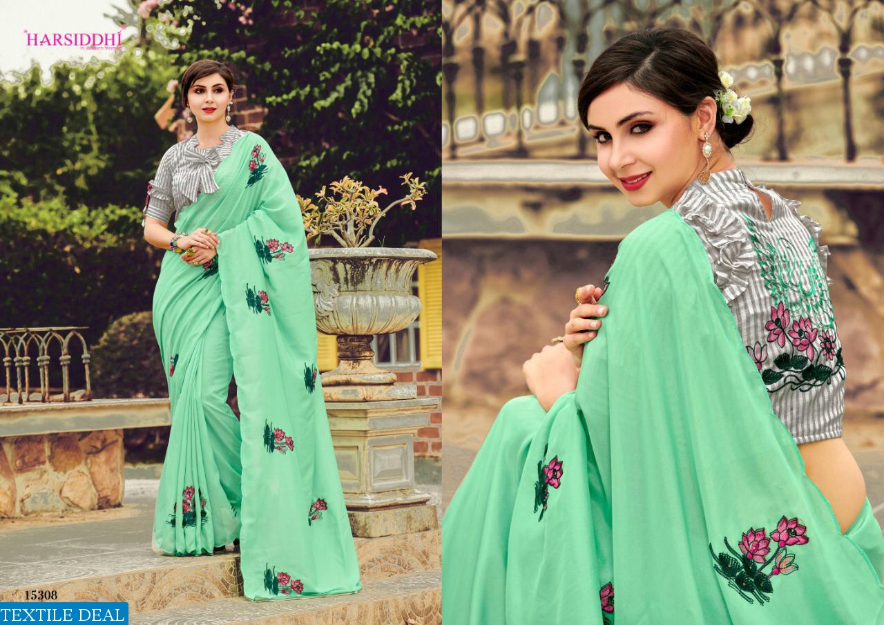 harsiddhi Grishma Wholesale Embroidered Ethnic Saree