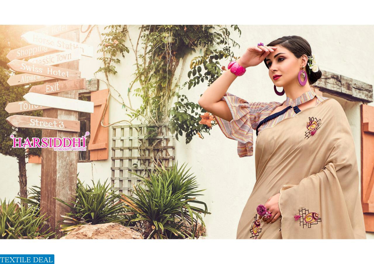 harsiddhi Grishma Wholesale Embroidered Ethnic Saree