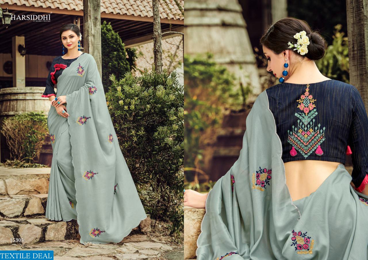 harsiddhi Grishma Wholesale Embroidered Ethnic Saree