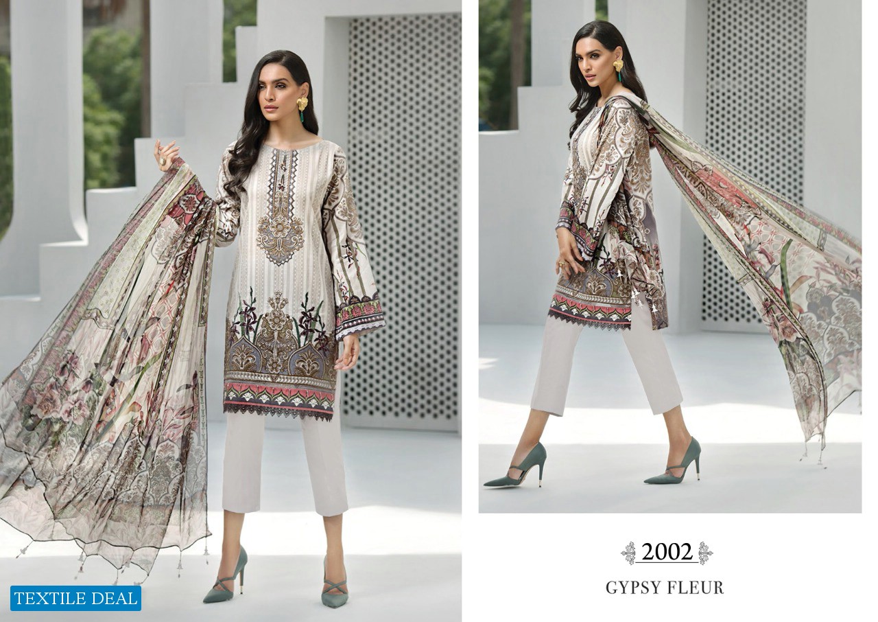 iris Vol-2 Wholesale Printed Lawn Dress Material