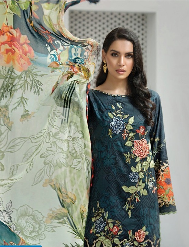 iris Vol-2 Wholesale Printed Lawn Dress Material