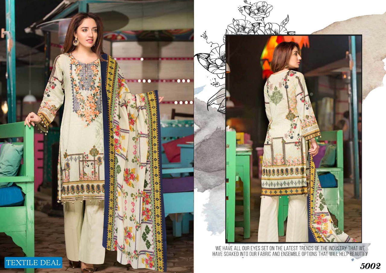 iris Vol-5 wholesale Lawn Printed Dress Material