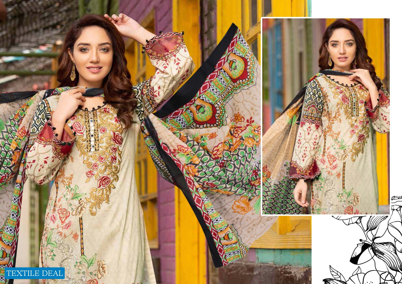 iris Vol-5 wholesale Lawn Printed Dress Material