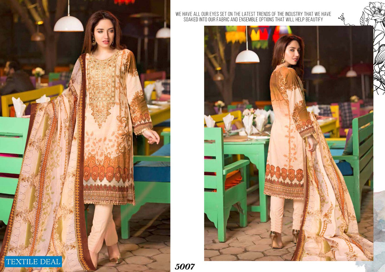 iris Vol-5 wholesale Lawn Printed Dress Material