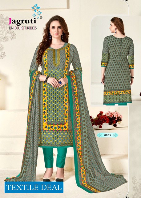 jagruti Nargis Vol-8 Wholesale Printed Dress material