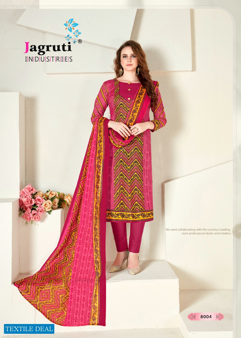 jagruti Nargis Vol-8 Wholesale Printed Dress material