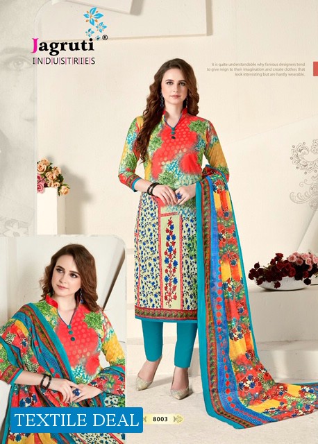 jagruti Nargis Vol-8 Wholesale Printed Dress material