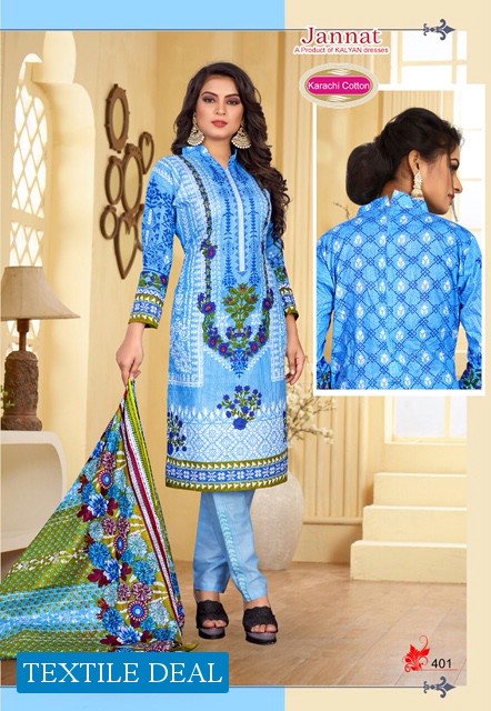 kalyan Jannat karachi Vol-4 Wholesale Karachi printed Dress Material