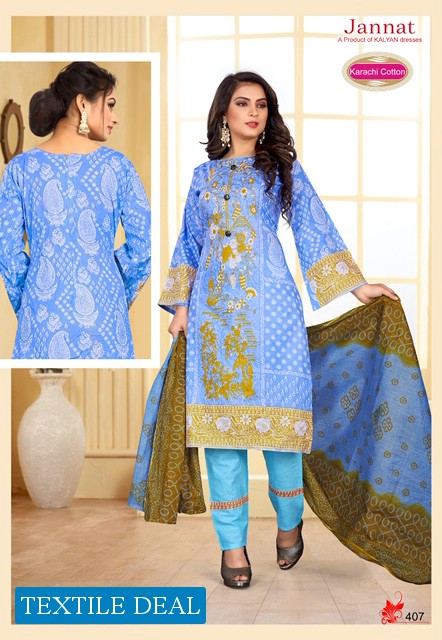 kalyan Jannat karachi Vol-4 Wholesale Karachi printed Dress Material
