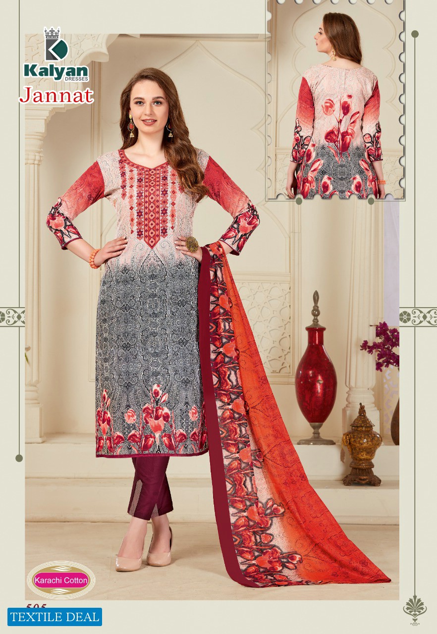 kalyan Jannat karachi Vol-5 Wholesale Karachi printed Dress Material