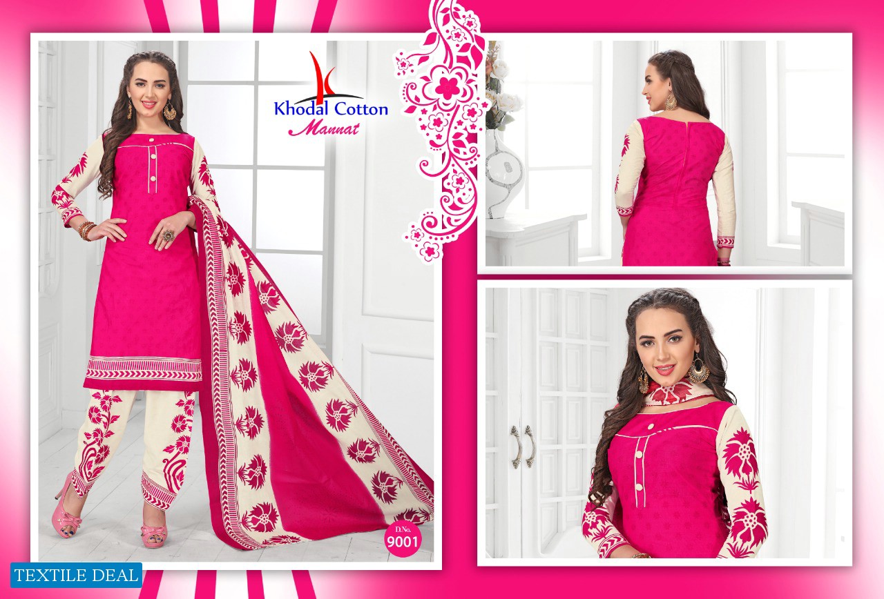 khodal Cotton Mannat Vol-1 Wholesale printed Dress material