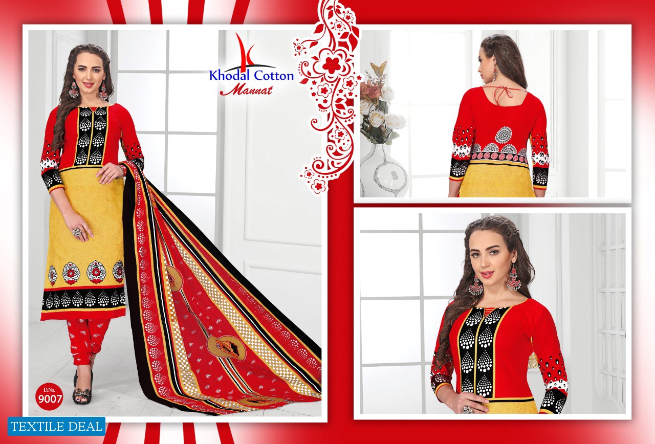 khodal Cotton Mannat Vol-1 Wholesale printed Dress material