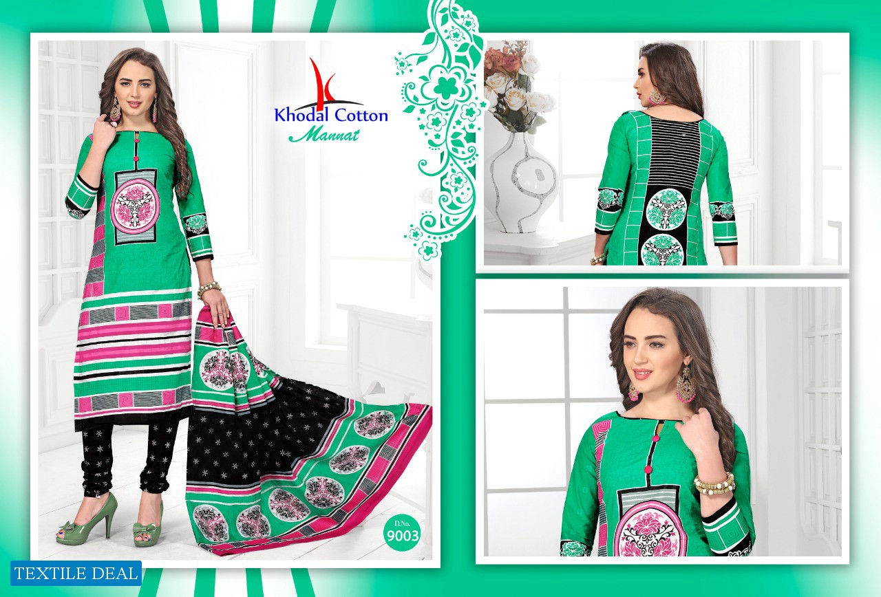 khodal Cotton Mannat Vol-1 Wholesale printed Dress material