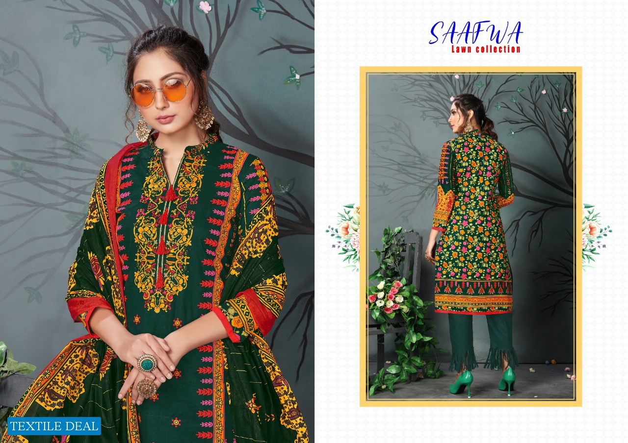 madhav Saafwa Wholesale Shopping Pure lawn Dress Material