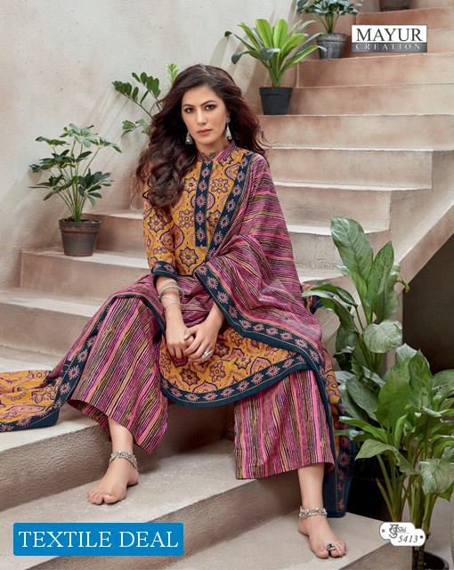 mayur khushi vol-54 Wholesale cotton printed Dress material