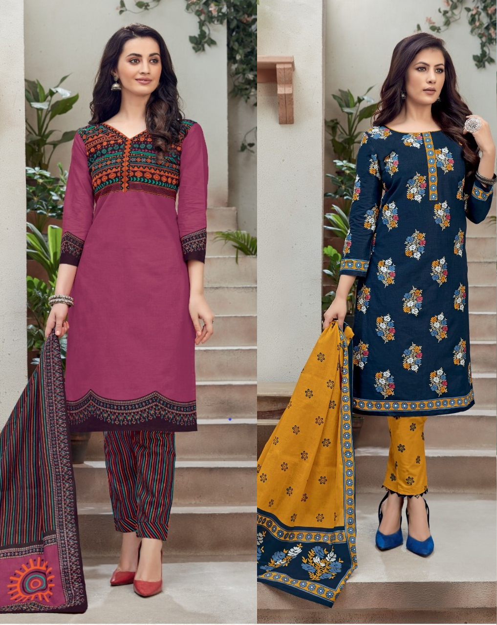 mayur khushi vol-54 Wholesale cotton printed Dress material