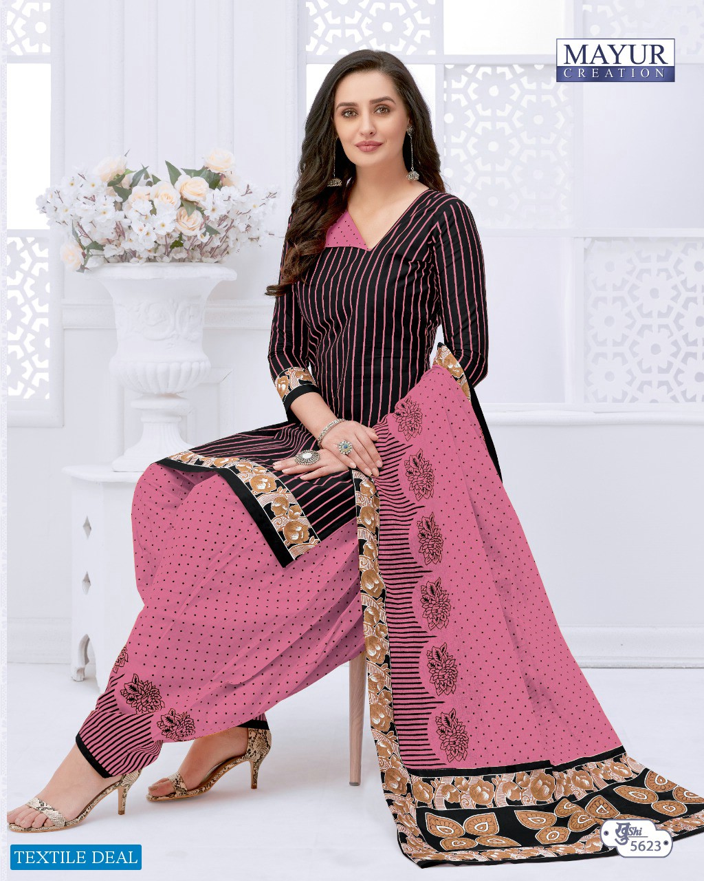 mayur khushi vol-56 Wholesale cotton printed Dress material