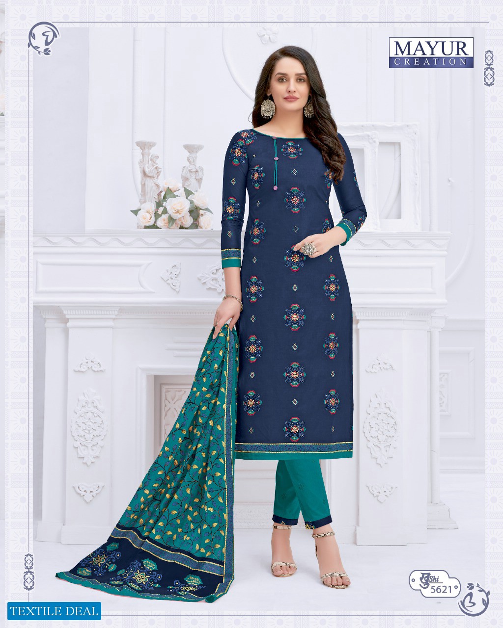 mayur khushi vol-56 Wholesale cotton printed Dress material