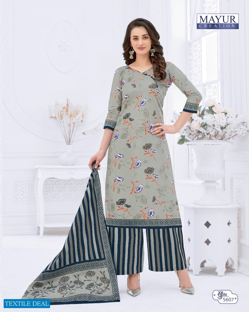 mayur khushi vol-56 Wholesale cotton printed Dress material