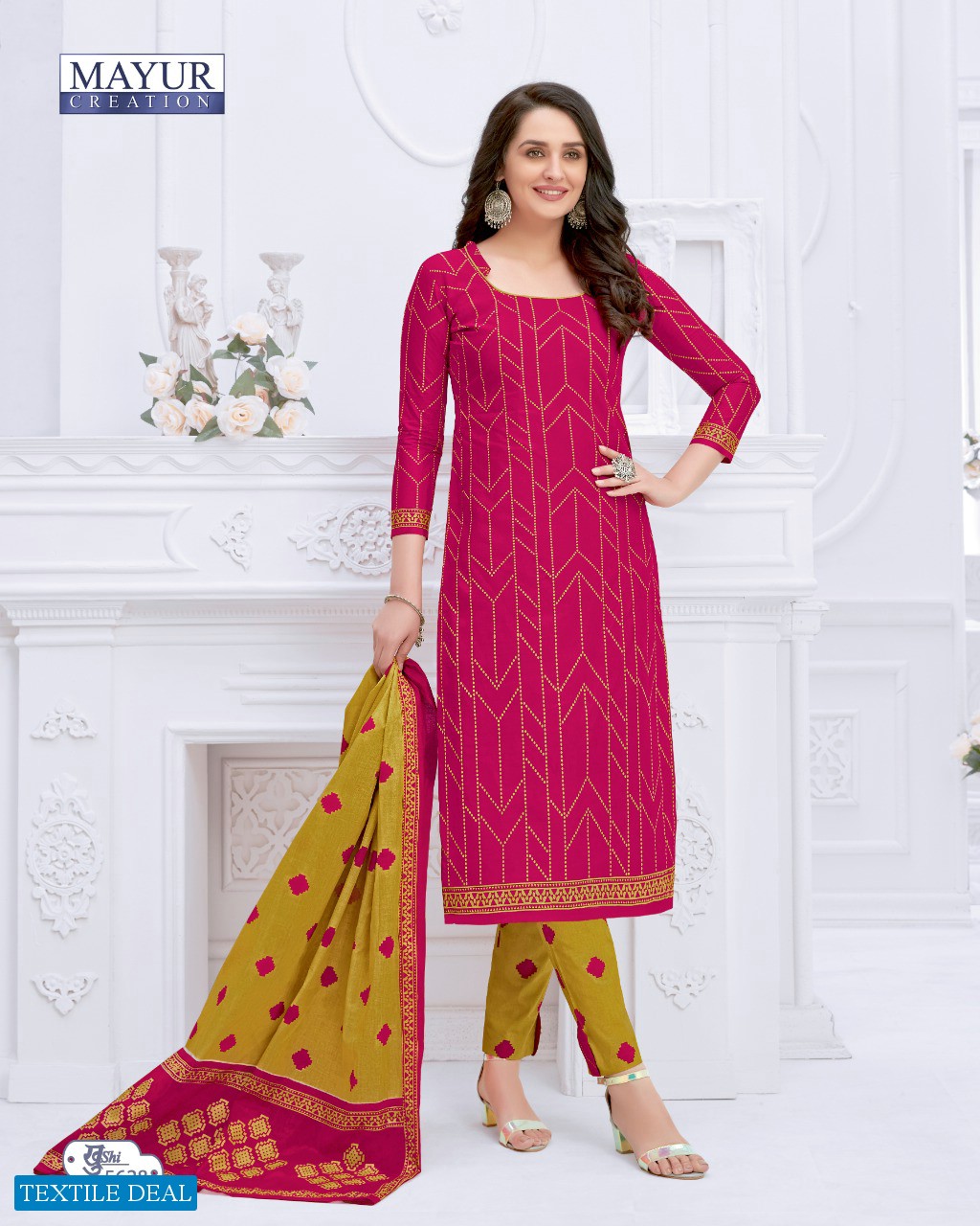 mayur khushi vol-56 Wholesale cotton printed Dress material