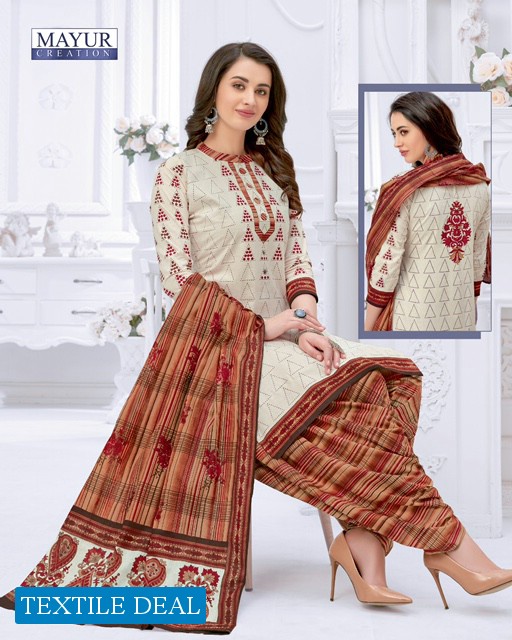 mayur khushi vol-56 Wholesale cotton printed Dress material