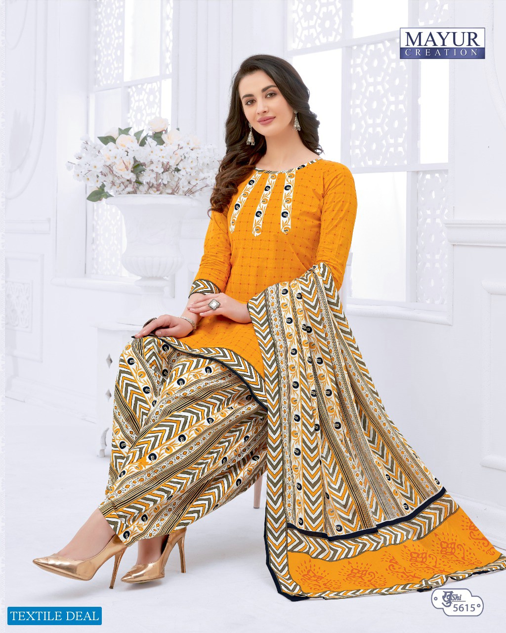 mayur khushi vol-56 Wholesale cotton printed Dress material