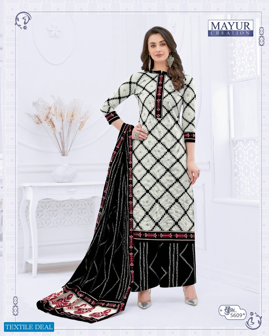 mayur khushi vol-56 Wholesale cotton printed Dress material