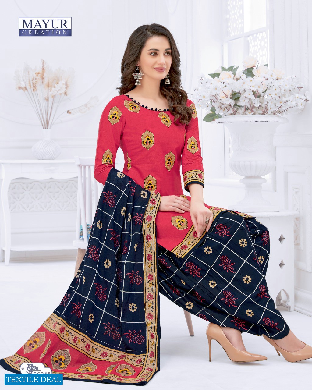 mayur khushi vol-56 Wholesale cotton printed Dress material